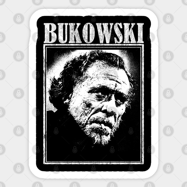 Bukowski Sticker by Riso Art